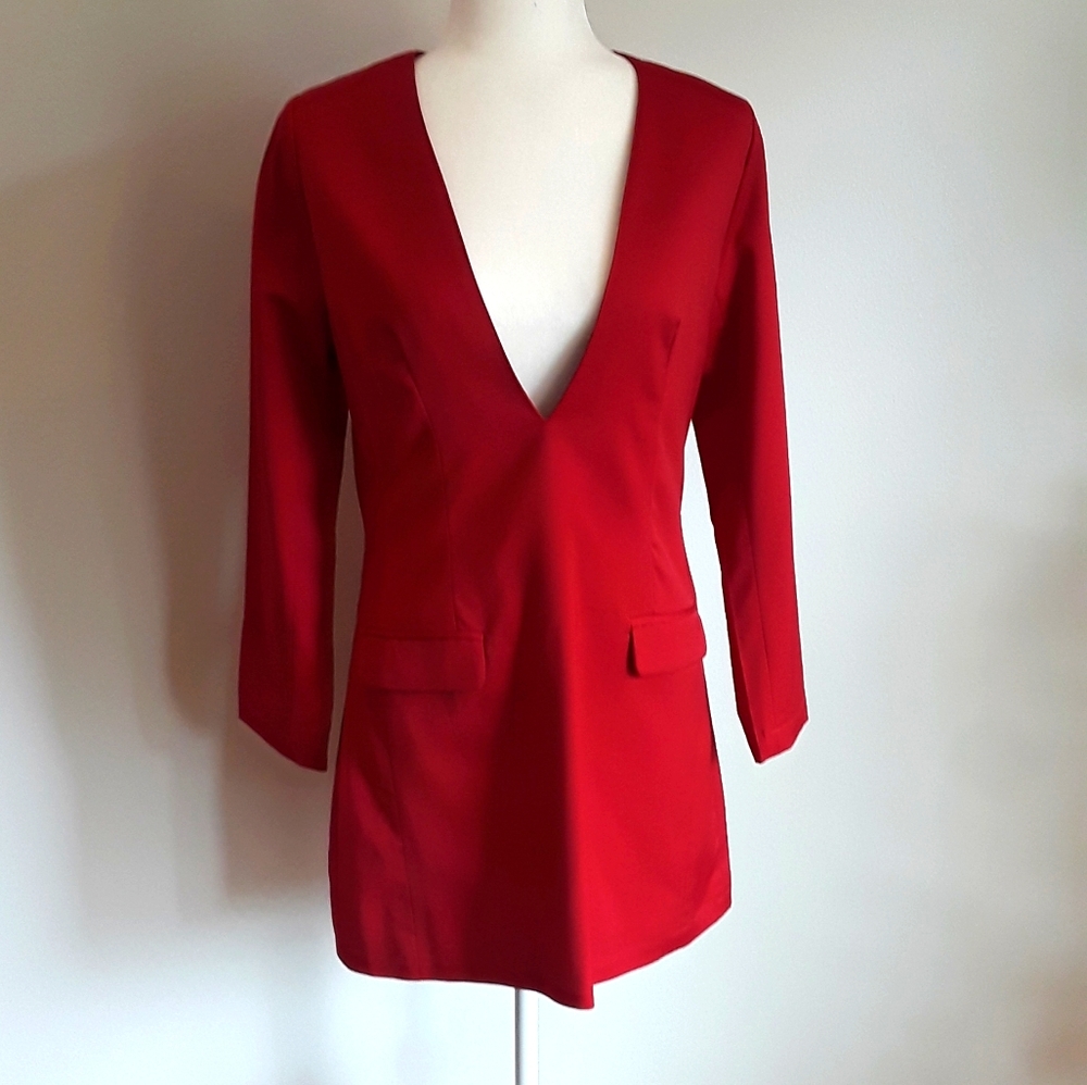 Red Blazer Dress